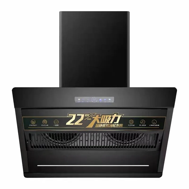 Intelligent Large Suction Range Hood Full-automatic Kitchen Hood Extractor Cocina Campana Body-sensing Dual Motor