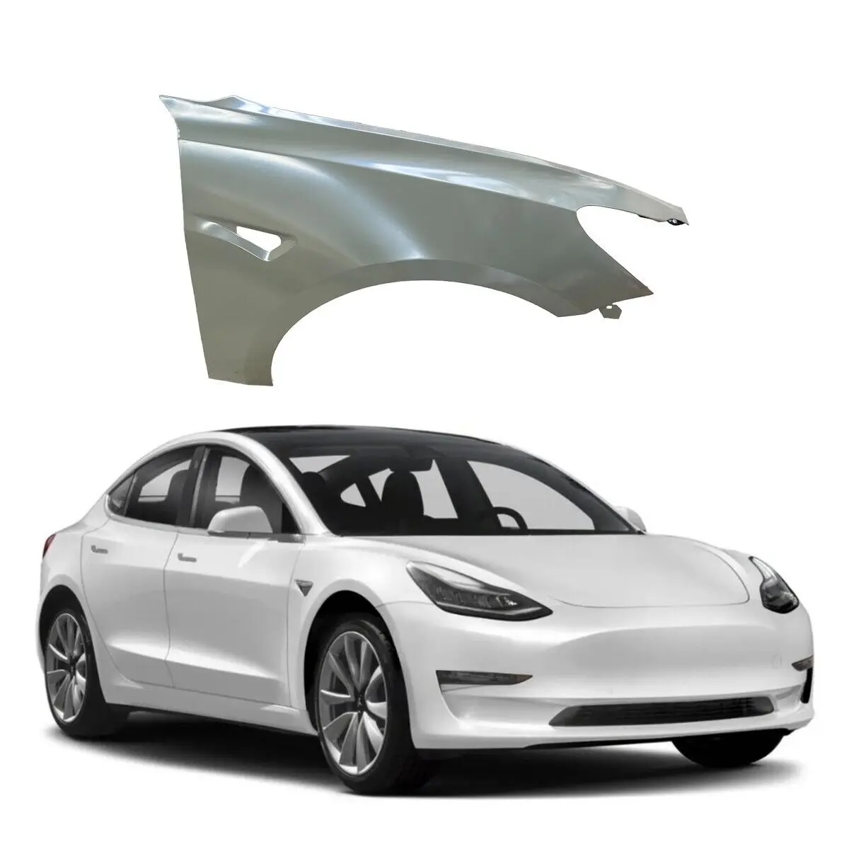 

Переднее крыло (правостороннее) подходит для 2015-2023 Tesla Model 3 OE:1081401E0D 2016 2017 2018 2019 2020 2021 JUNCHENG автозапчасти