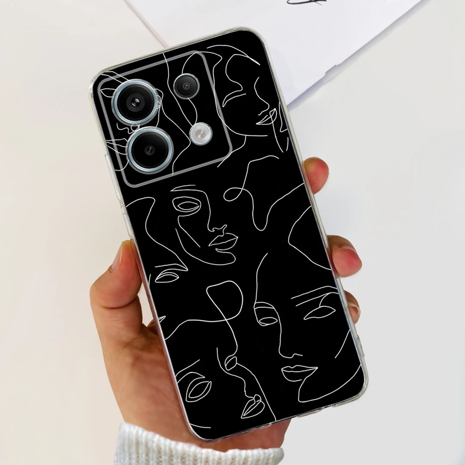 Luxury Painted Clear Silicone Phone Case - Soft Protective Bumper Cover