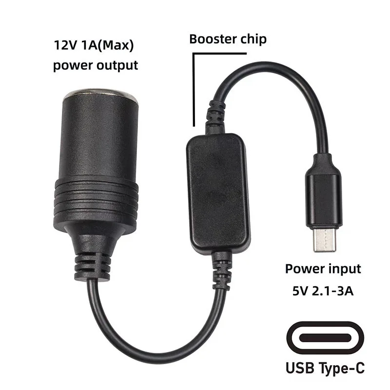 35cm 5V USB Typ C Stecker auf 12V Auto Zigaretten anzünder Netzteil 10W  Buchse Buchse Konverter Adapter kabel für Staubsauger c - AliExpress