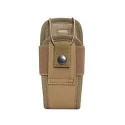 Tactical Outdoor Molle Radio Holster Carry Bag (Mud)