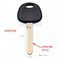 พวงกุญแจ 10pcs Solid Key Hy15 รถใบมีด HYN14R อะไหล่กุญแจสําหรับ Kia k3 k2 k5 Hyundai Elantra Key ไม่มีชิป Place เครื่องมือช่างกุญแจ