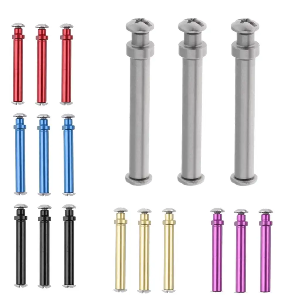 

3pcs Stainless Steel Fishing Handle Knob Accessory Long Bar Tool Diy Rod Building Fishing Reel Shaft 3cm/1.2 Inch