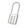 Large Size 5 Digit Silver Push Button Combination Padlock Padlock Number Luggage Travel Code Lock Travel Accessories 1