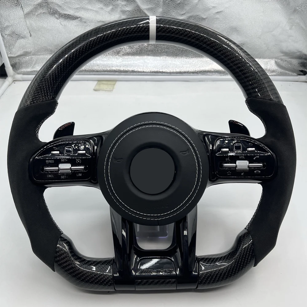 Real Carbon Steering Wheel For MercedesBenz C E GLC SClass W204 W205