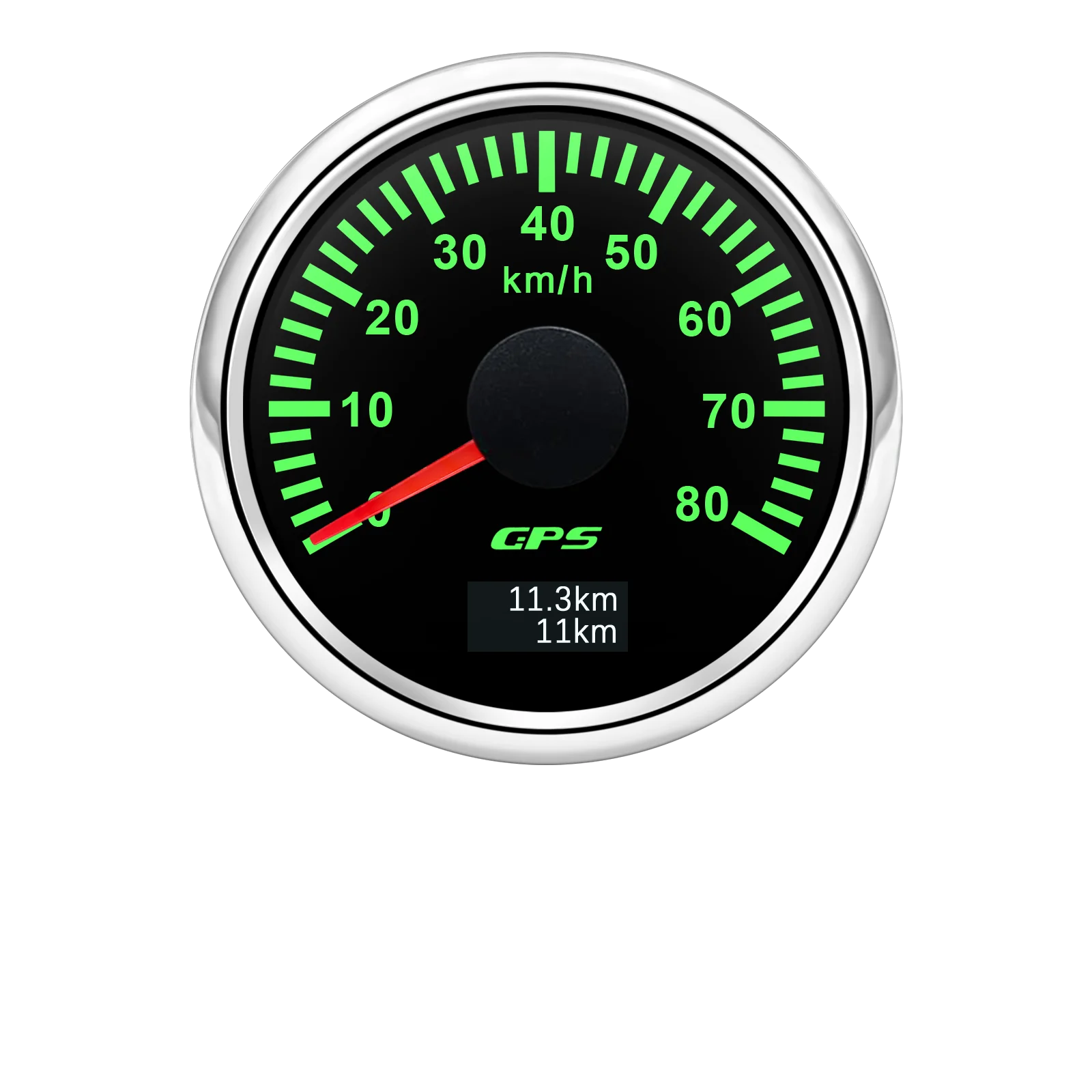 30/60/80/120/200 km/h GPS-Tachometer mit GPS-Antenne für 12 V 24 V Auto Boot Marine wasserdichter Geschwindigkeitsmesser Kilometerzähler 7 Farben LED – Detail 16