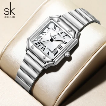 Shengke Top Brand Women's Quartz Watches Classic Design Ladies Wristwatches New Fashion Style Female Best Gifts Clock 2