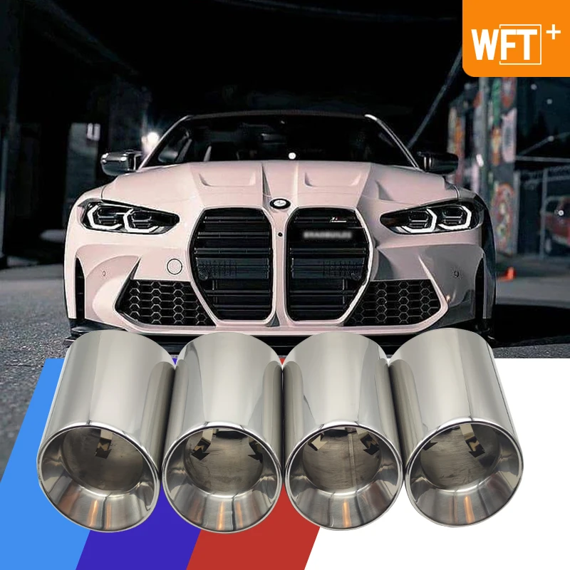 

4 Pieces 304 Stainless Steel Exhaut tips for BMW F87 M2 F80 M3 F82 F83 M4 F10 M5 F12 F13 M6 Direct Fit Universal Fit Exhaust Tip