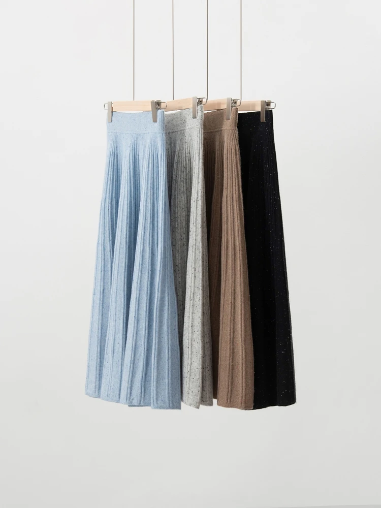Chic Cashmere Skirt - Worn Style