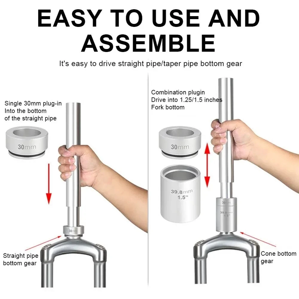 TOOPRE Bicycle Headset Press Fit Installation Removal Tool Bike Bottom Bracket BB Cup Press-in Crown Race Installer 