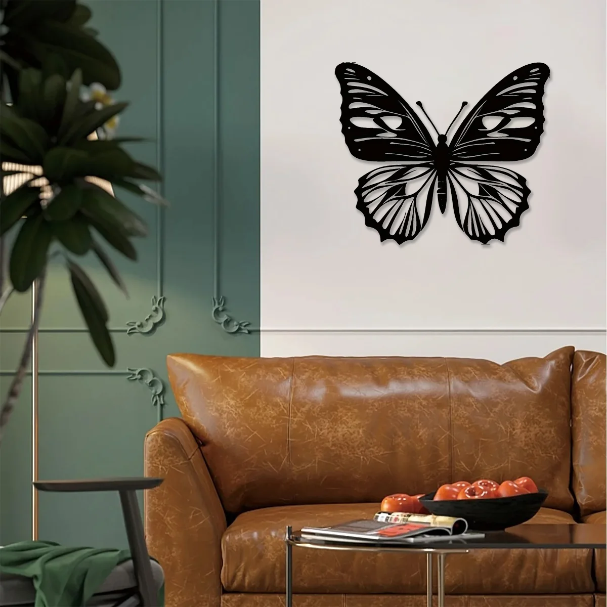 

HELLOYOUNG Elegant Garden Large Metal Butterfly Wall hanging Decor Outdoor Large Metal Wall Art Porch Decorating Ideas Garden Wa