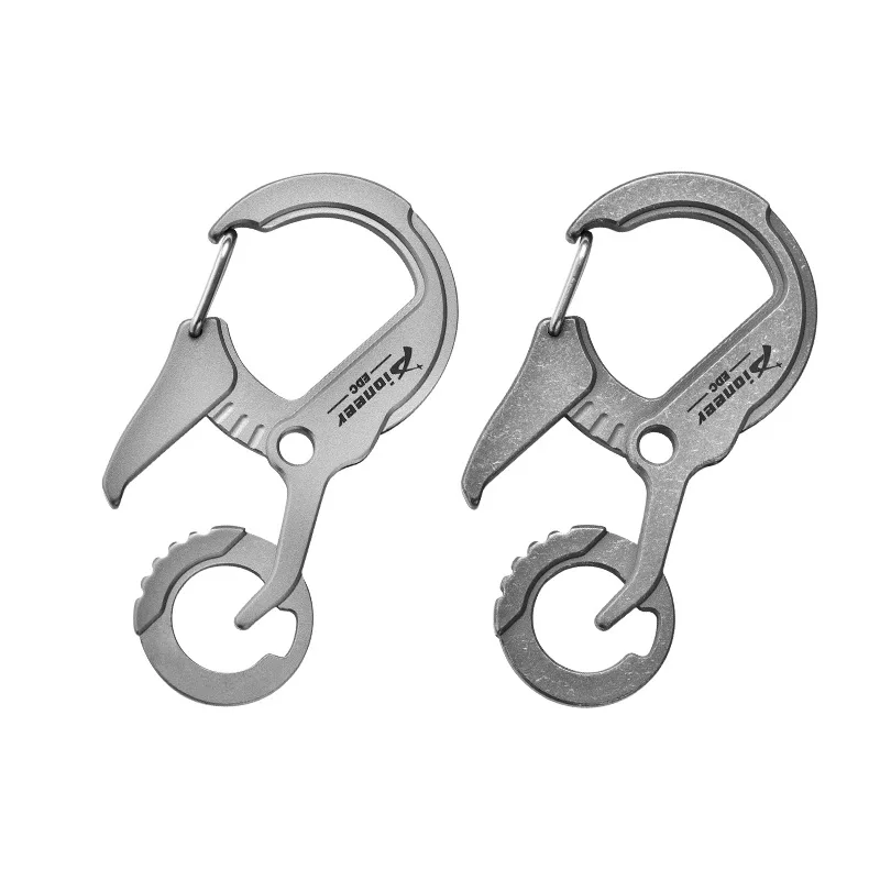 

New Titanium Alloy Key Chain Key Ring Multi-Functional EDC Pendant Opener Personalized Key Pendant Gift