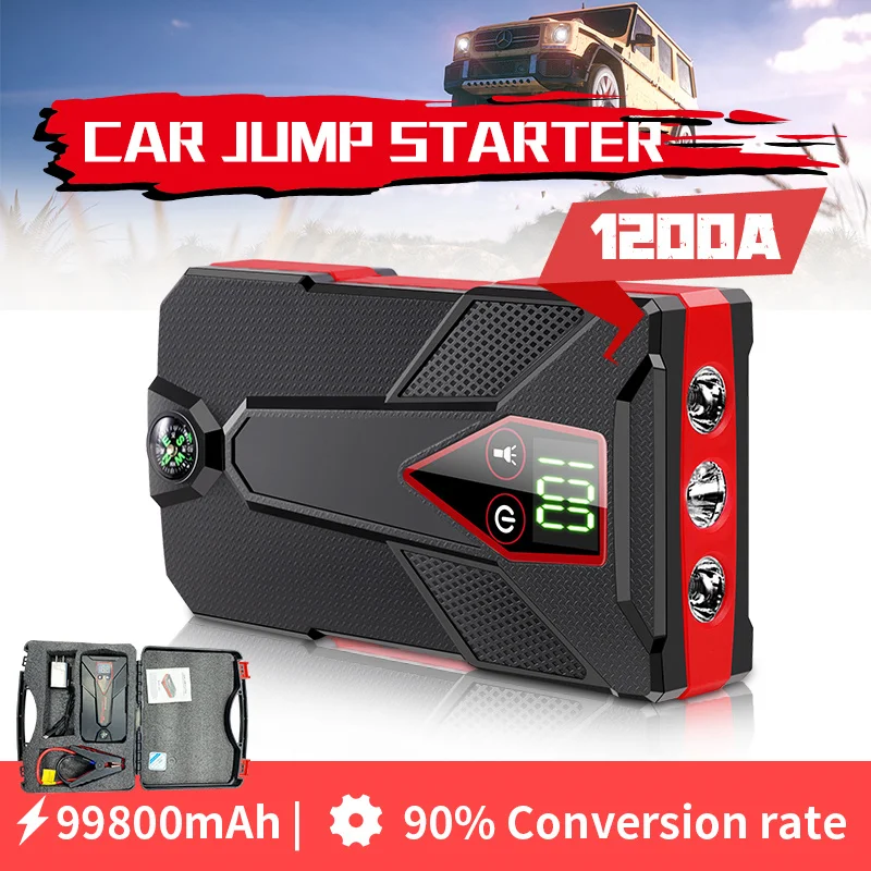 32000mAh Car Jump Starter Power Bank Portable Car Battery Booster Charger  12V Starting Device Petrol Diesel Car Starter Buster