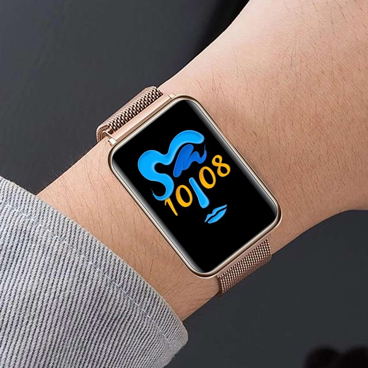 Enhanced Stainless Steel Magnetic Milanese Loop Strap – Elegant Metal Wristband Replacement Band