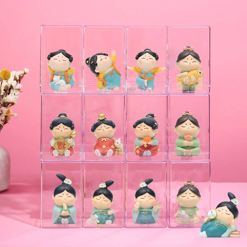 

1Pc Figure Doll Display Box Small Model Storage Boxes Dust-Proof Protection Case Transparent Showcase Organizer Display Rack