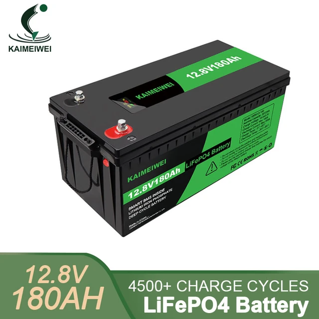 12V 180Ah LiFePO4 Battery Pack Lithium Iron Phosphate Battery Built-in BMS  for RV House Trolling Motor Tax Free - AliExpress