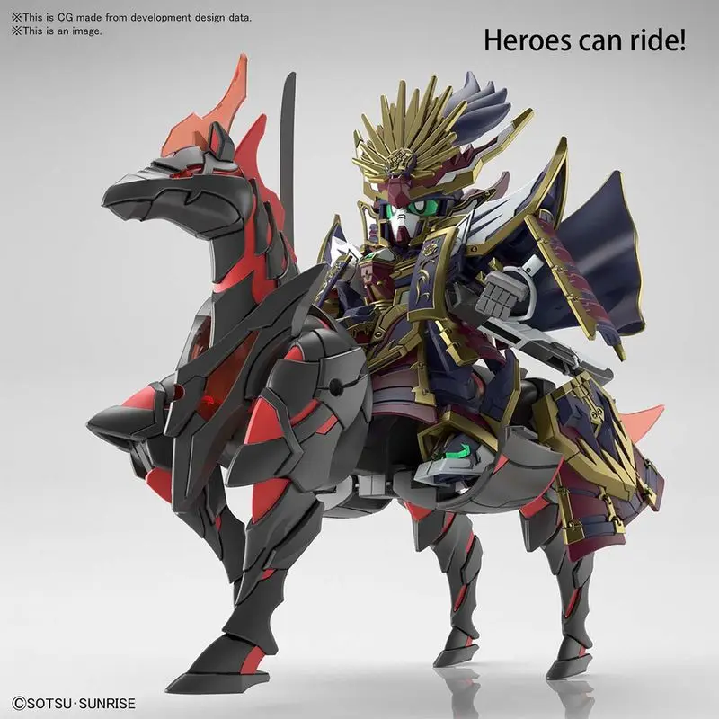 

Bandai Sd Gundam Sdw Heroes War Horse Action Model Toys Anime Figure Model Collection Gift Toy