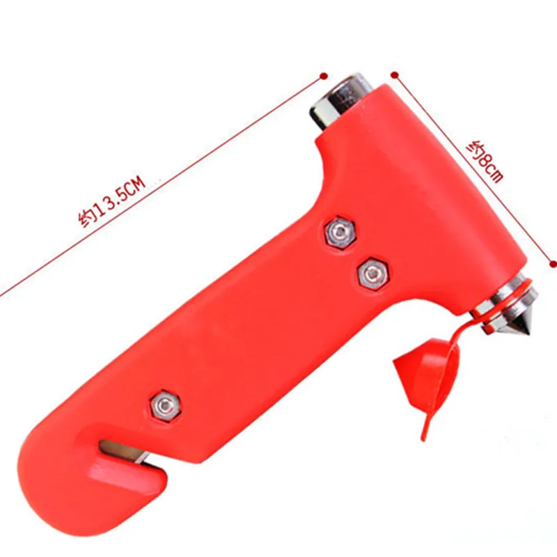 2 in 1 Multi Mini Safety Hammer Safety Hammer Keychain Escape Hammer Mini Emergency Hammer Emergency Window Breaker Emergency Car Hammer Glass Breaker Seatbelt Cutter Window Broken Escape Blade Tool Knife Tool