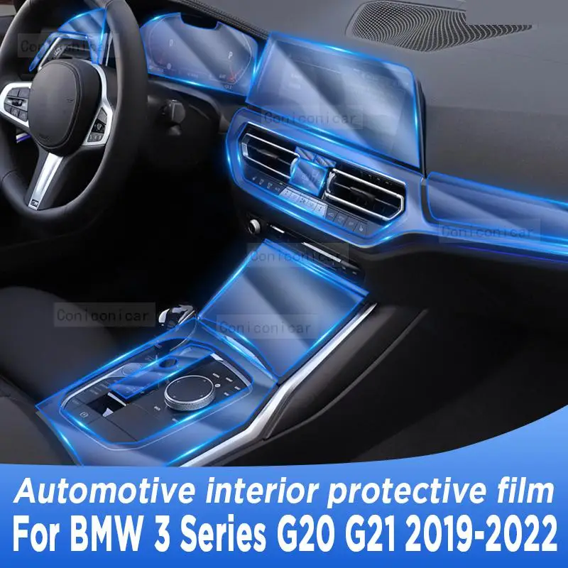 

For BMW 3 Series G20 G21 2019-2022 Gearbox Panel Navigation Automotive Interior Screen Protective Film TPU Anti-Scratch
