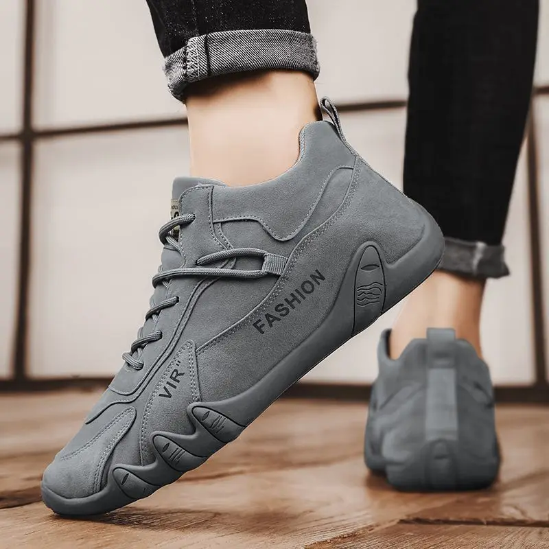 Ankle Boots For Men Casual Plush Warm Snow Boots Winter Sneaker Non Slip Work Shoes Men Motorcycle Short Zapatillas Hombre