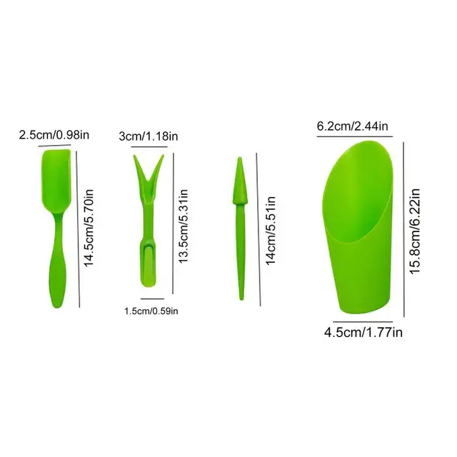 4Pcs Multifunkcionális Zamatos Szerszámkészlet Könnyű Kézátültetés A Lazító Talaj Ásásához És Kis Növény Átültetéséhez - Image 6