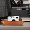 lounge console table luxury decoration keys remote controller Jewelry storage leather tray 3