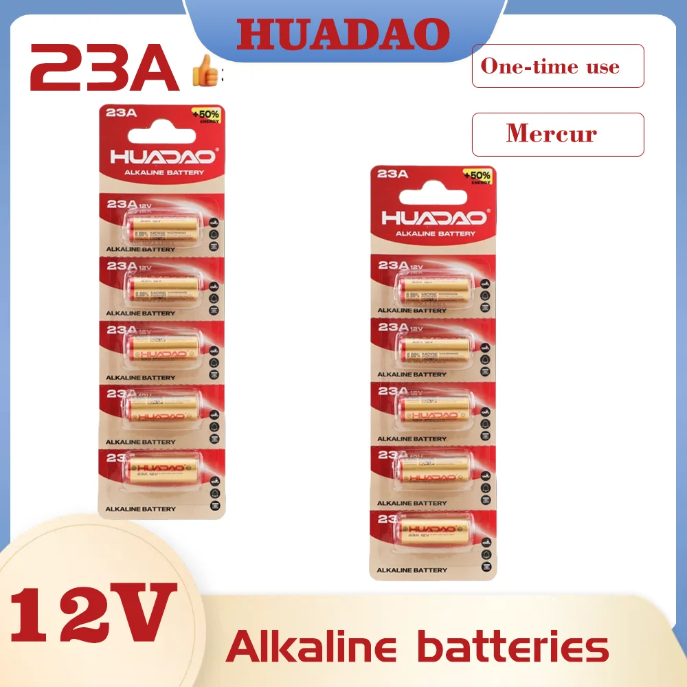 Batterie 23A 12V Dry Alkaline for Doorbell Remote Control Toys