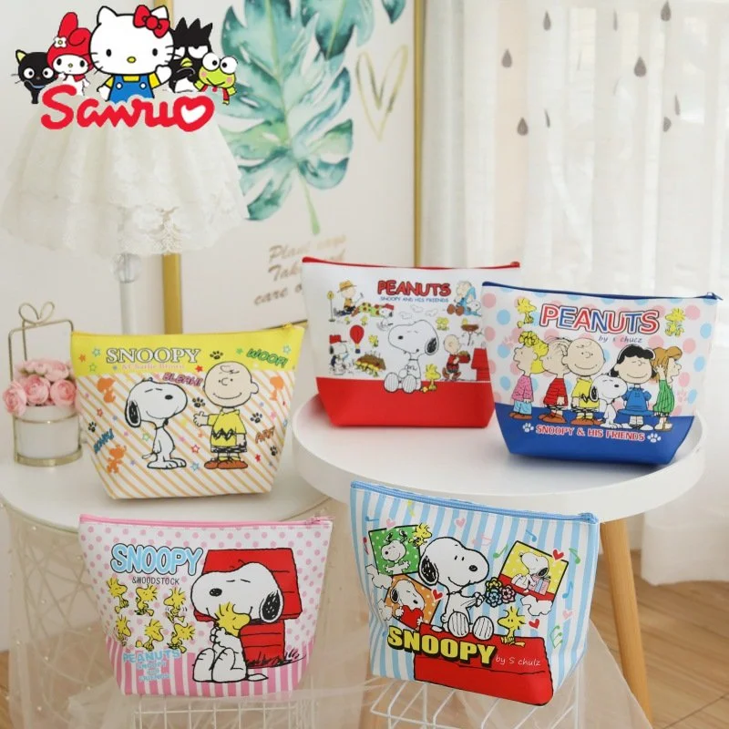 

Sanrio Melody Kuromi Hello Kitty Cinnamoroll Pochacco Cartoon PU Cosmetic Bag Cosmetic Bag Miscellaneous Storage Leather Bag