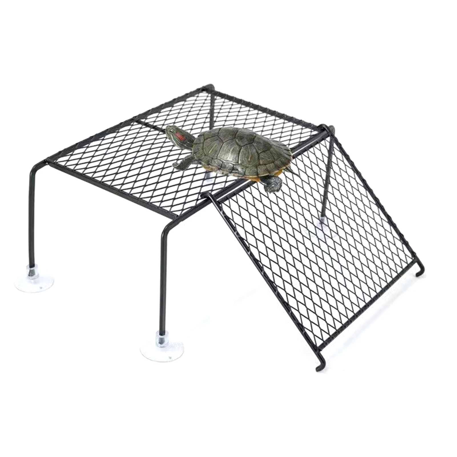 Schildkröten-Sonneninsel: Schwimmende Plattform mit Rampe und Ruhebereich für Aquarien – ideal zum Klettern für Schildkröten – Detail 8