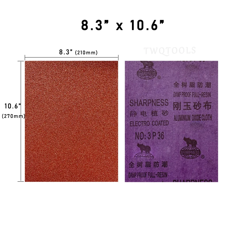 Rouleau Abrasif Toile émeri 1m X 100mm - Grain 120 à 600 (oxyde D'aluminium) - Pour Bois, Métal, Ponçage Manuel, Déchirable à La Main