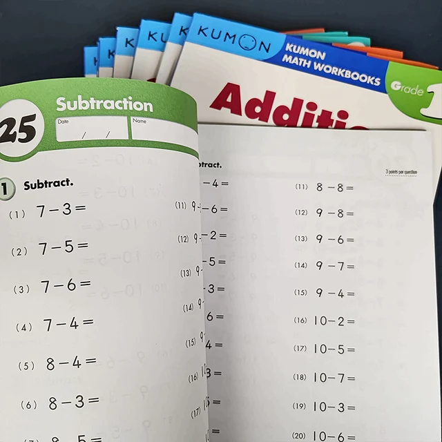 Libros Kumon 1,2,3 4