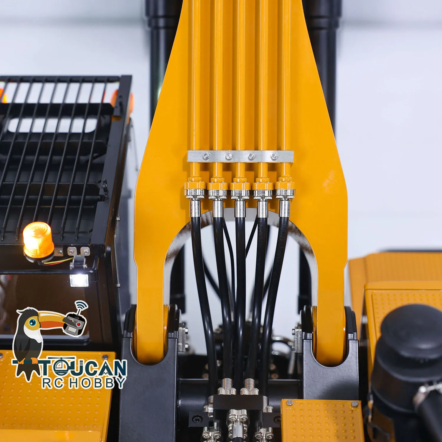 Se4f395faf1a74425833ac43ef31f3882V Kabolite 1/14 SY980H SANY wykończona metalowa hydrauliczna koparka RC K980 ciężka PL18 sterowanie radiowe Model koparki jako zabawki na prezenty