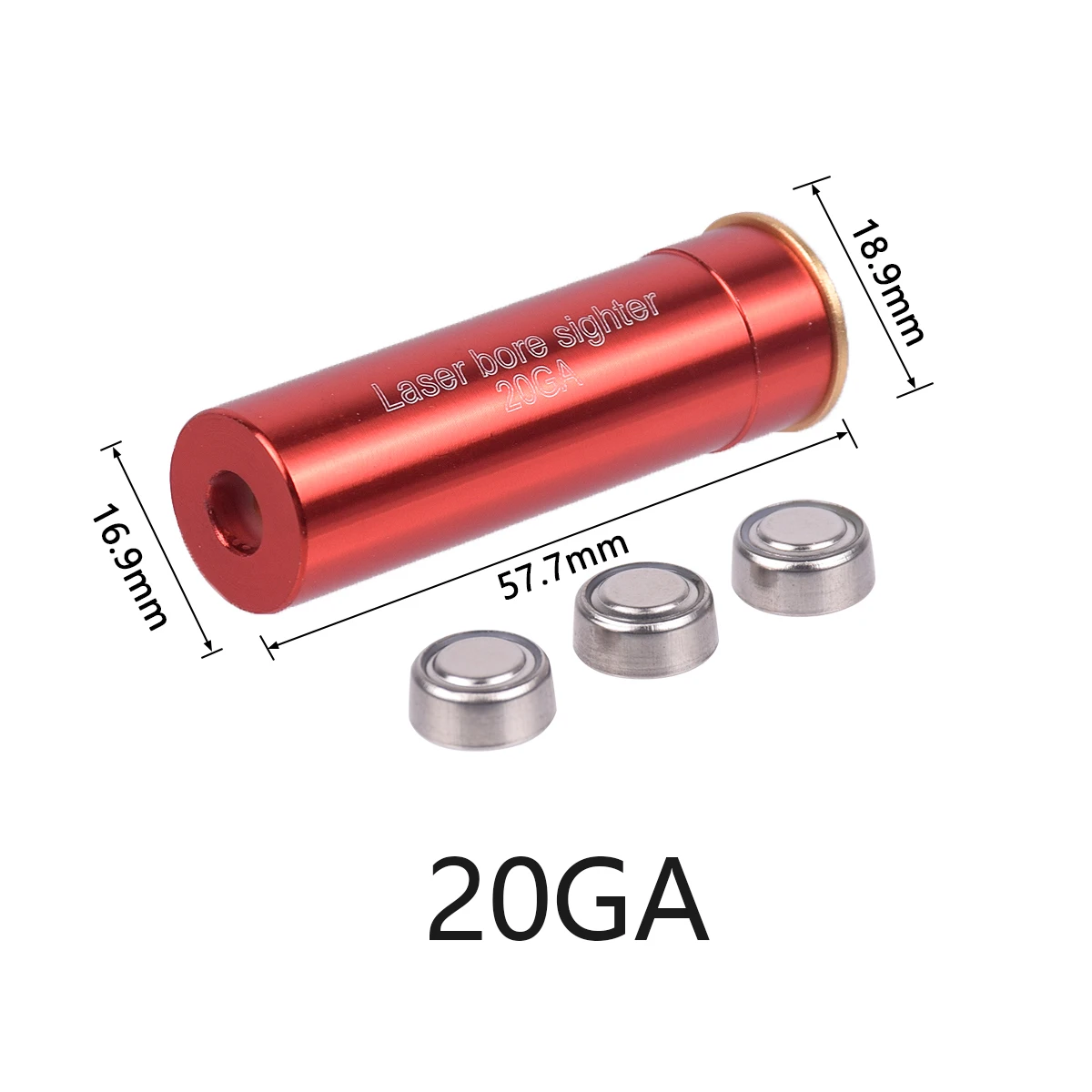 Tactical Red Laser Bore Sight Training Bullet Caliber .223/9mm/.308/7.62/.45/5.45x39 Cartridge Brass Bore Sighter for Hunting laser sight,red dot laser sight,laser bore sight,dry fire laser trainer