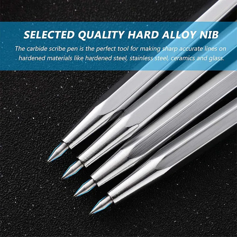1PC Tungsten Steel Metal Plate Glass Marker Pen Diamond Glass Tile Cutting Machine Lettering Pen Scriber Cutting Tool