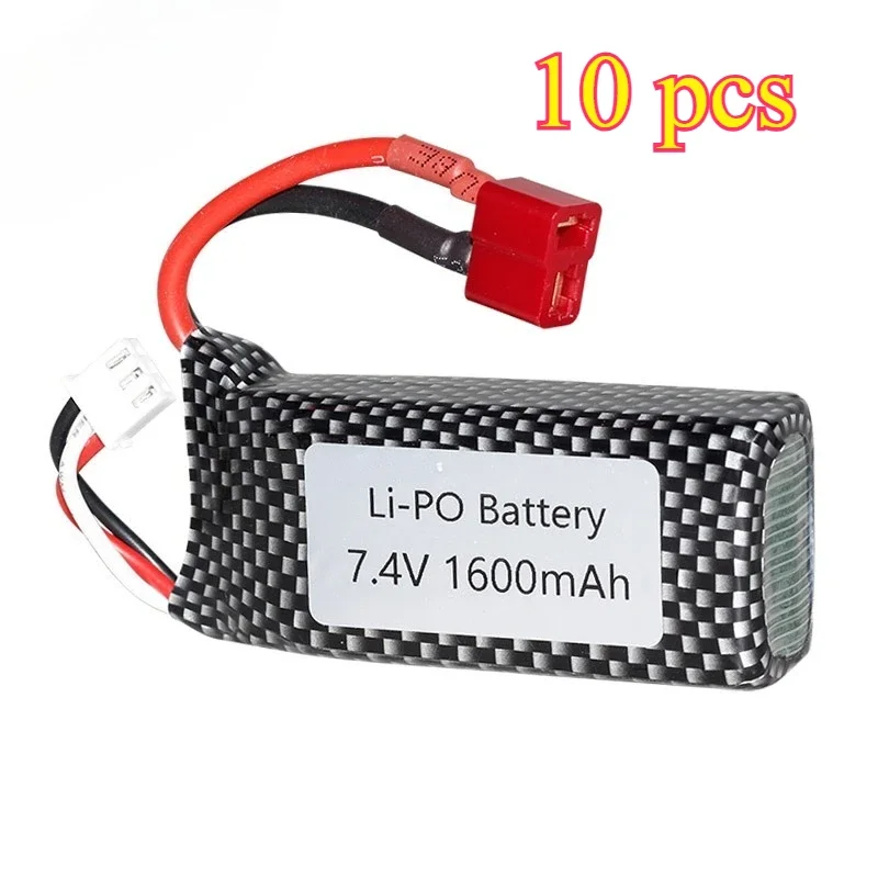 Batterie LiPo 7,4V 1600mAh pour Voiture RC 9125 - Rechargeable