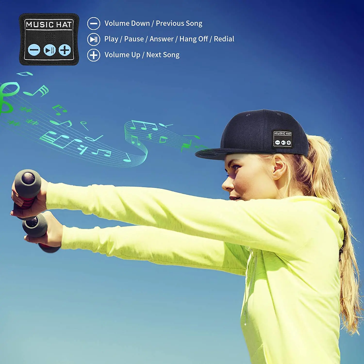 Chapรฉus musicais bluetooth para homem e mulher com auscultadores sem fio para-gorro de malha de inverno com auscultadores sem fio alto-falantes