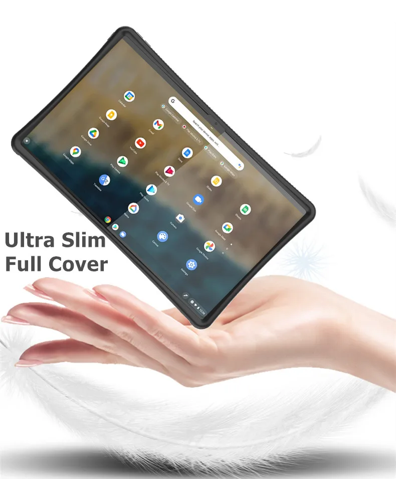 Capa de Silicone Suave com Suporte Concha Protetora Estojo para Lenovo Ideapad Duet 3i Chromebook 11 - Imagem 4