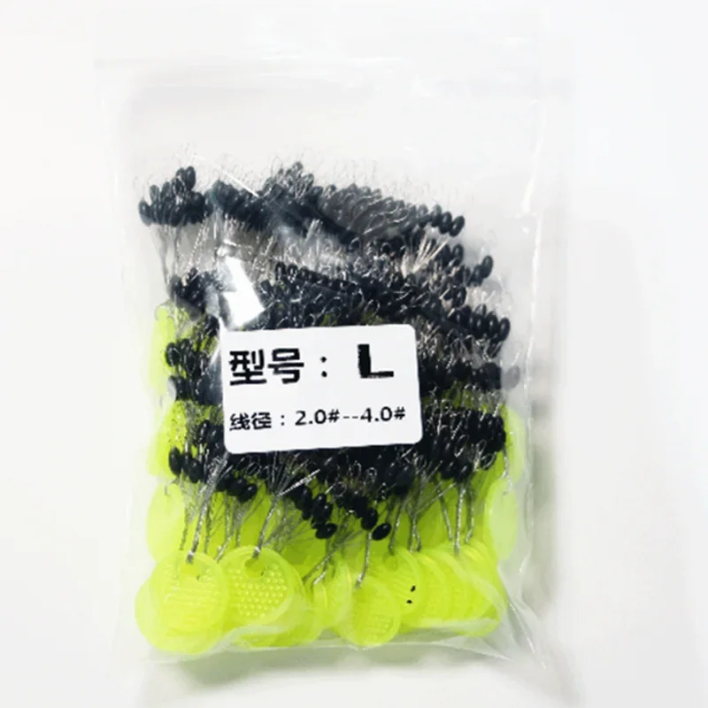 Rubber Silicon Fishing Floats Space Bean Sea Carp Fly Fishing Oval Stopper