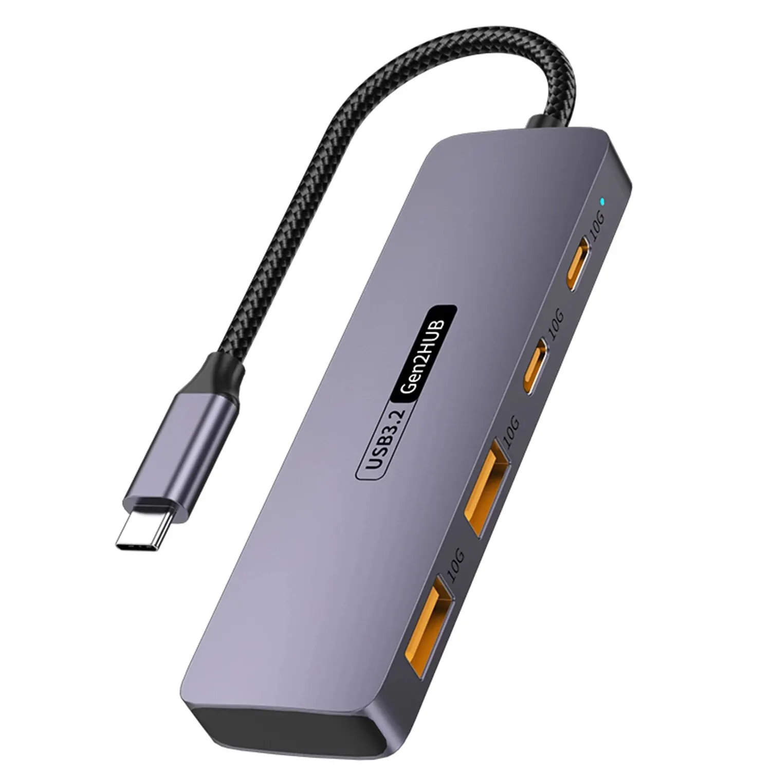 맥북 프로용 고속 데이터 전송 세트, USB C 허브, 4-in-1 어댑터, 2*10Gbps USB 3.2 데이터 포트, 2*10Gbps USB C