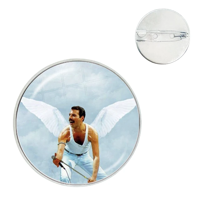 Collier Freddie Mercury Queen En Verre Et Alliage Métal - Bijou Rock, Idéal Cadeau, Neuf Sans Emballage