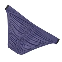 Slip en soie glacée pour hommes, sous-vêtements masculins, culotte à large ceinture, Sexy, pochette en U, dos froissé, Bikini, Slip Hombre, Lingerie exotique respirante 2