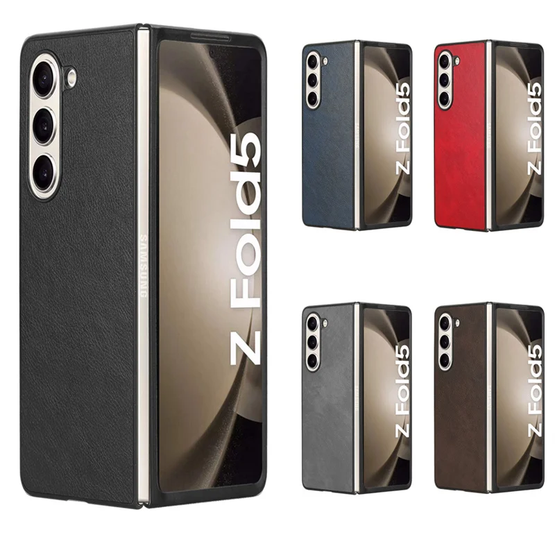 Per Samsung Galaxy Z Fold 5 Case Pattern Litchi Skin Pu Leather E Pc Book Cover Per Samsung Galaxy Z Fold5 4 3 2 Custodia Per Telefono