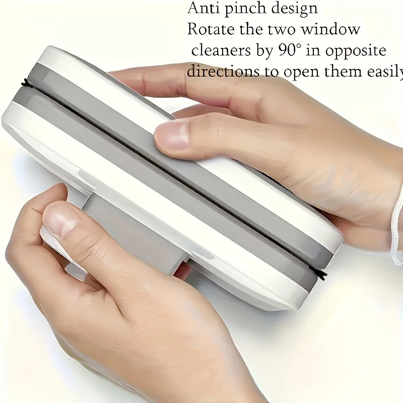 Double-sided Wiping Magnet for High-rise Glass Windows Cleaning