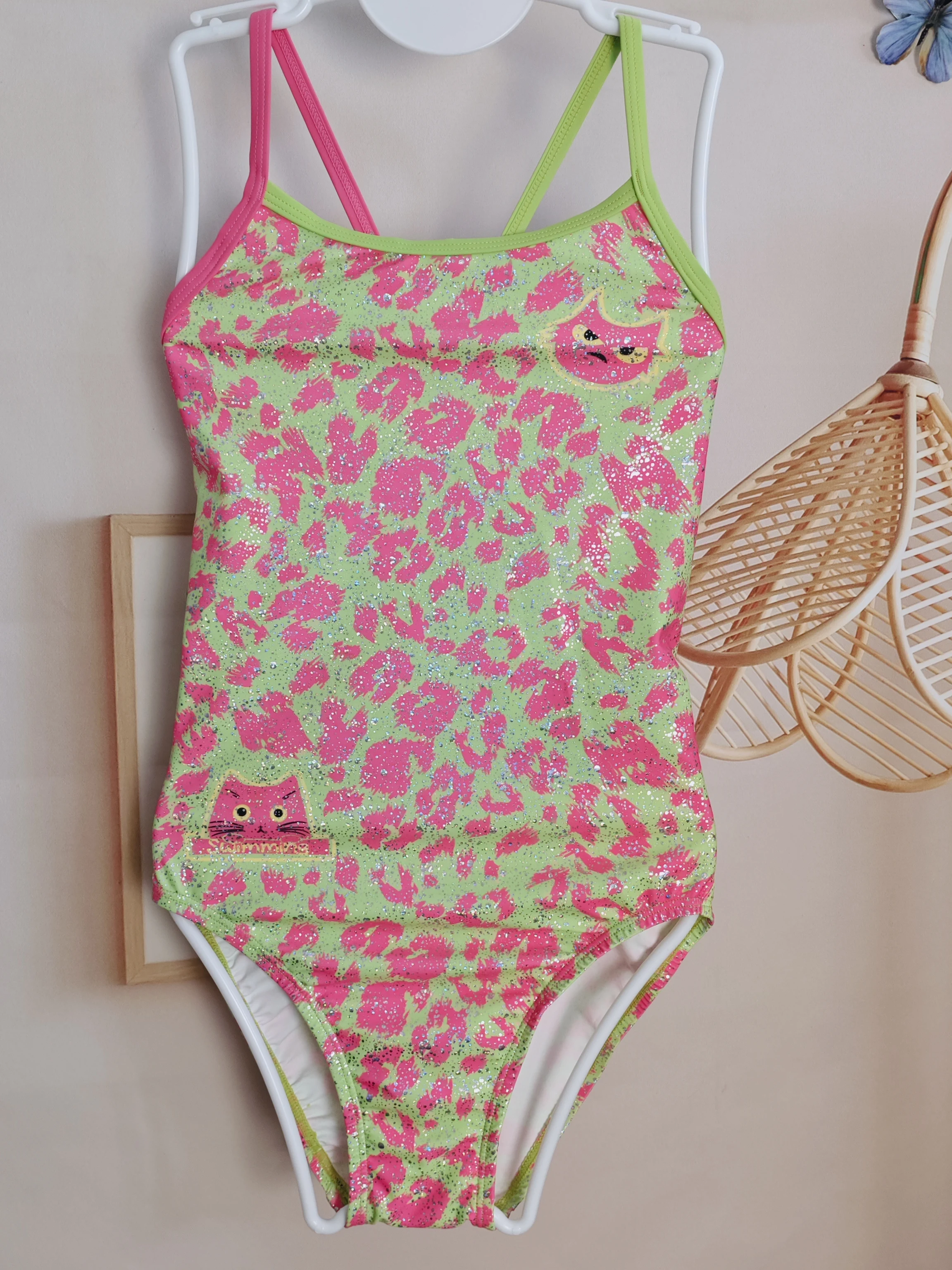 Women's Professional Racing One-Piece Swimsuit  Design No Chest Pad Quick Dry Vacation Style Swimming Competition Suit - 3