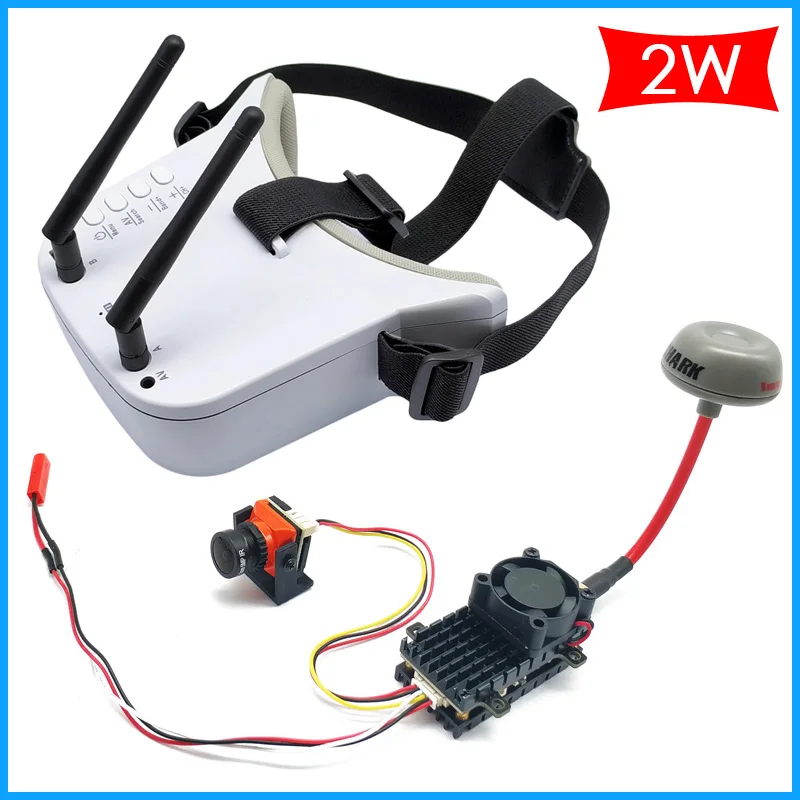 Lunettes FPV 5.8GHz 48CH avec écran 3 pouces - Récepteur intégré, batterie 1800mAh