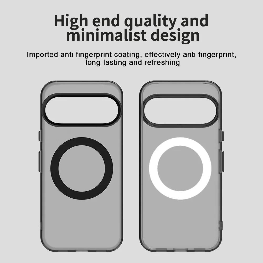 Magnetic Wireless Charging Case with Candy Colors and Transparent Back Shell