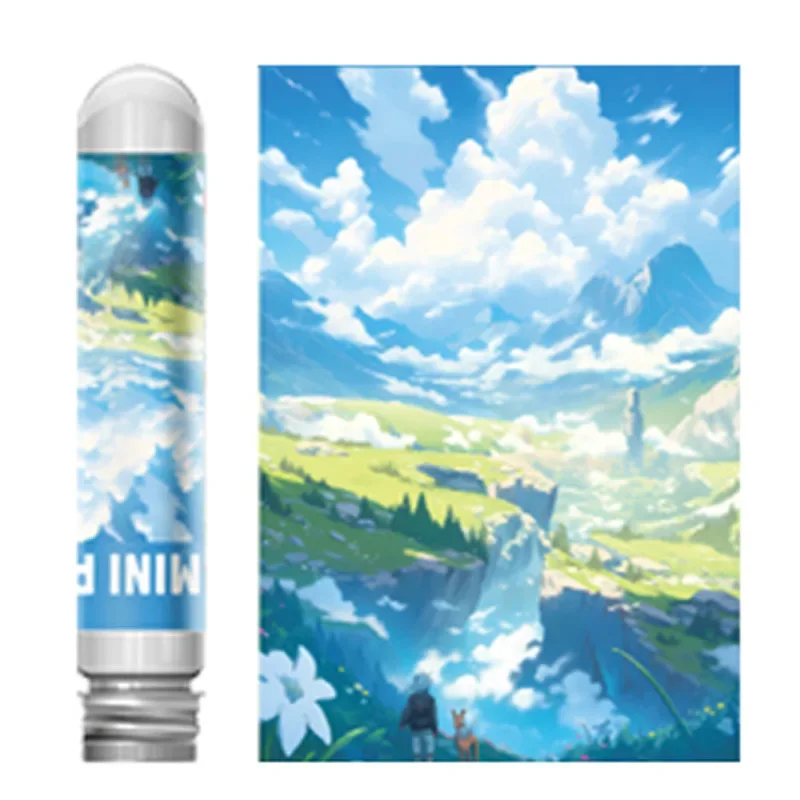 

150PCS 10*15cm Mini Test Tube Cartoon Series Jigsaw Puzzle Adult Kids Difficult Decompression Toys Game Family Educational Toy