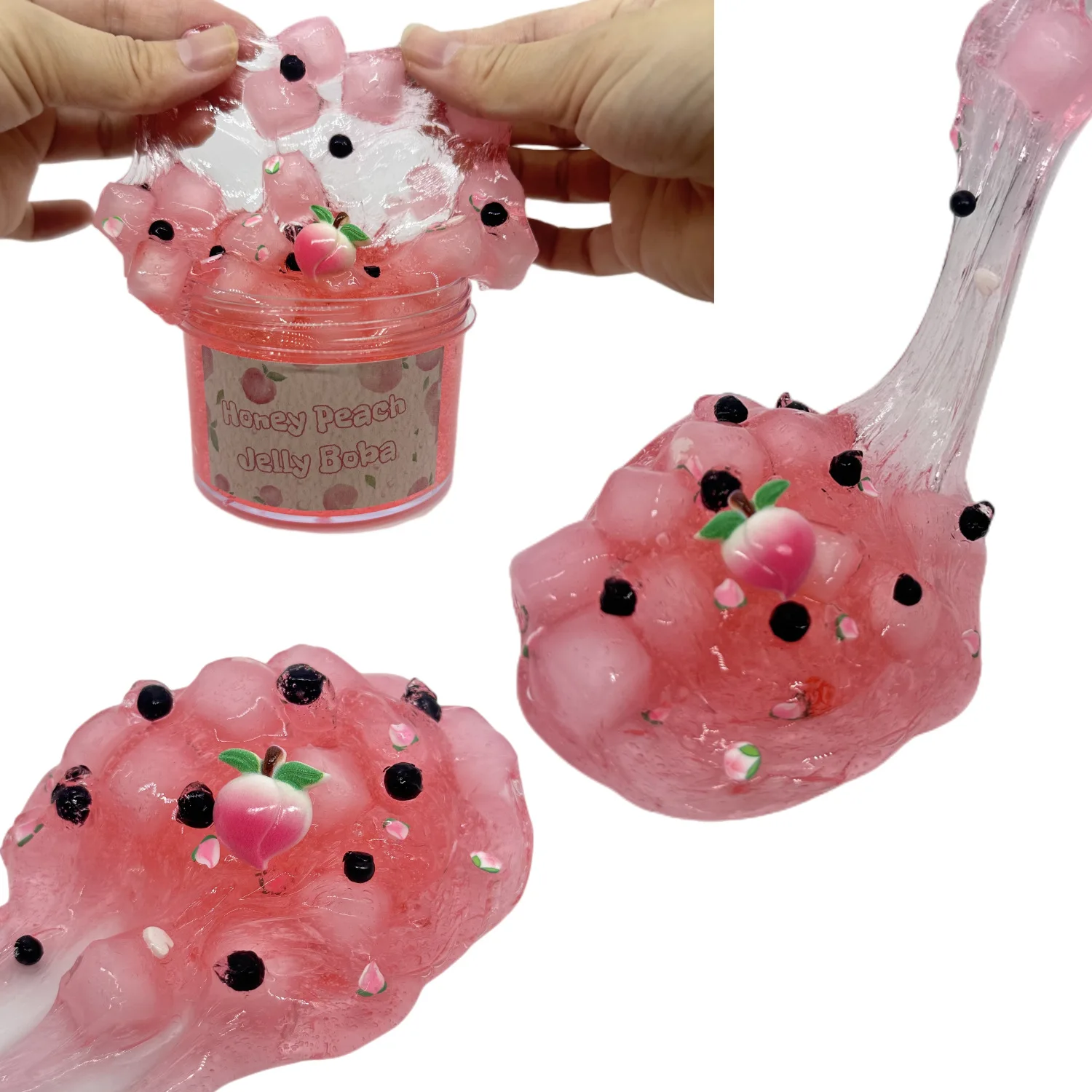 Slime Set Play Dough Cloud Hot Decompression BOBA Jelly Cube Slime Kit Children's Educational Decompression Antistress Toy slime kit fluffy slime