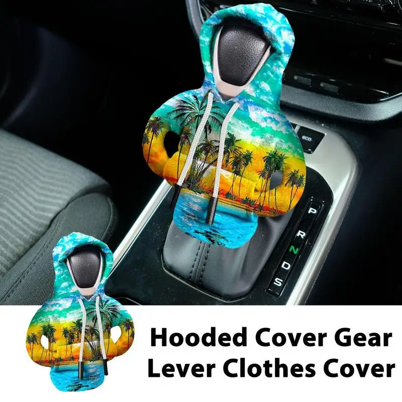 Hoodie Car Gear Shift Lever Cover Change Lever Sweatshirt Gearshift Cover Hoodie Gear Knob Sweater Car Interior  Decorations 4