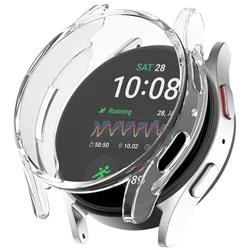 Enhanced Screen Protector Full Cover Case for Smartwatches - Soft TPU Protective Accessories (Clear)